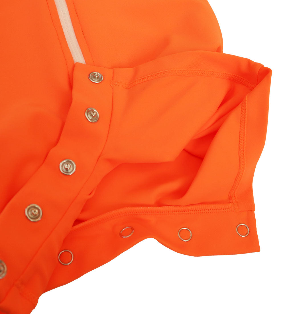 Baby Long Sleeve Swimsuit - Zesty Orange