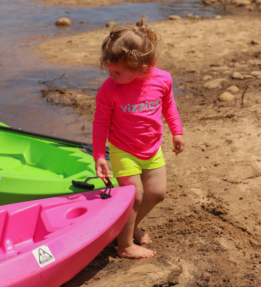 Baby Swim Shorts - Yellow Zap