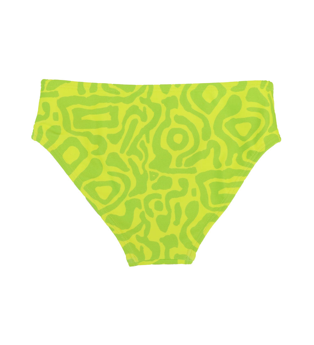 Girls Bikini Bottoms - Lime Light Print