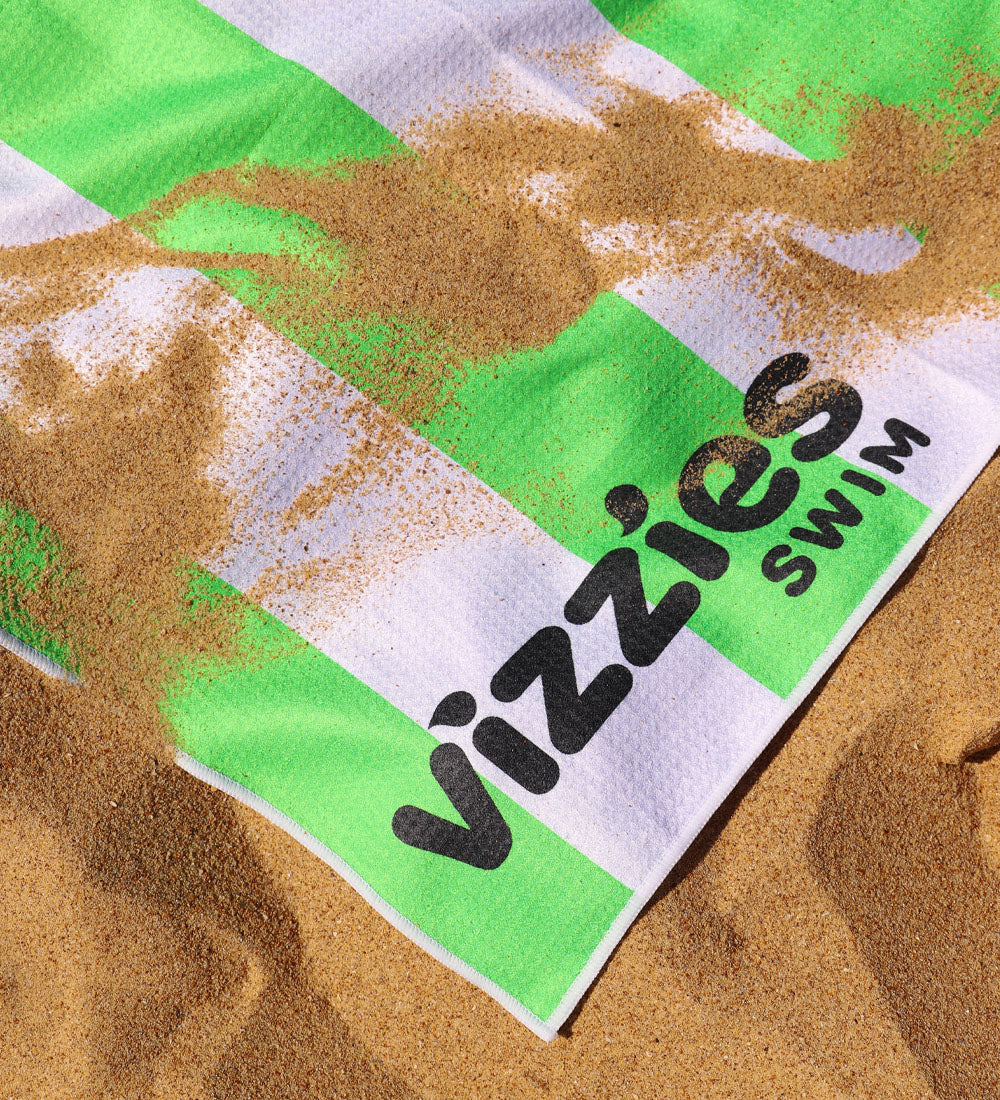 Kids Striped Beach Towel - Slime Pop