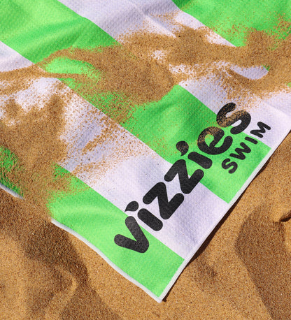 Kids Striped Beach Towel - Slime Pop
