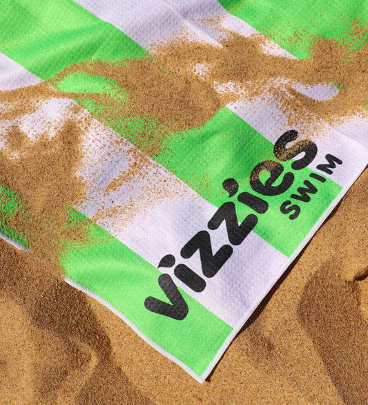 Kids Striped Beach Towel - Slime Pop