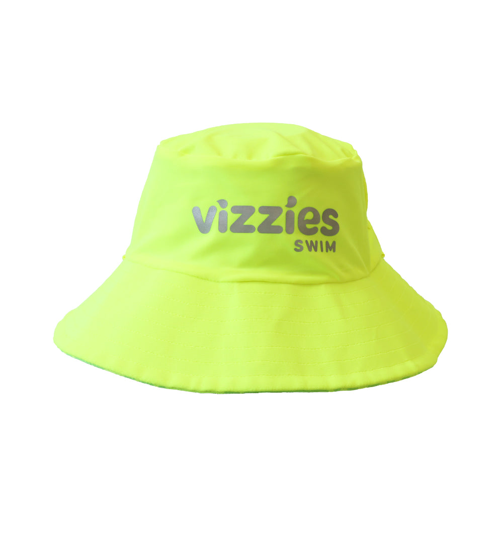 Reversible Swim Hat - Yellow/Lime Light Print