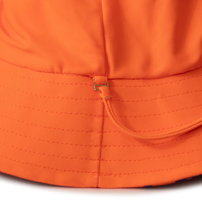 Kids Reversible Swim Hat - Orange/Squiggle Pop Print
