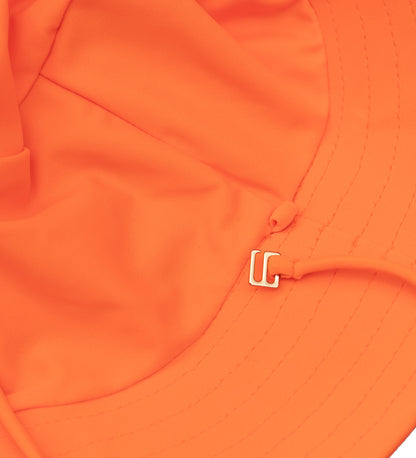 Kids Reversible Swim Hat - Orange/Squiggle Pop Print