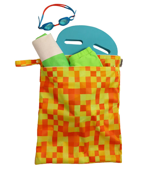 Extra Large Double Pocket Wet Bag - Mosaic