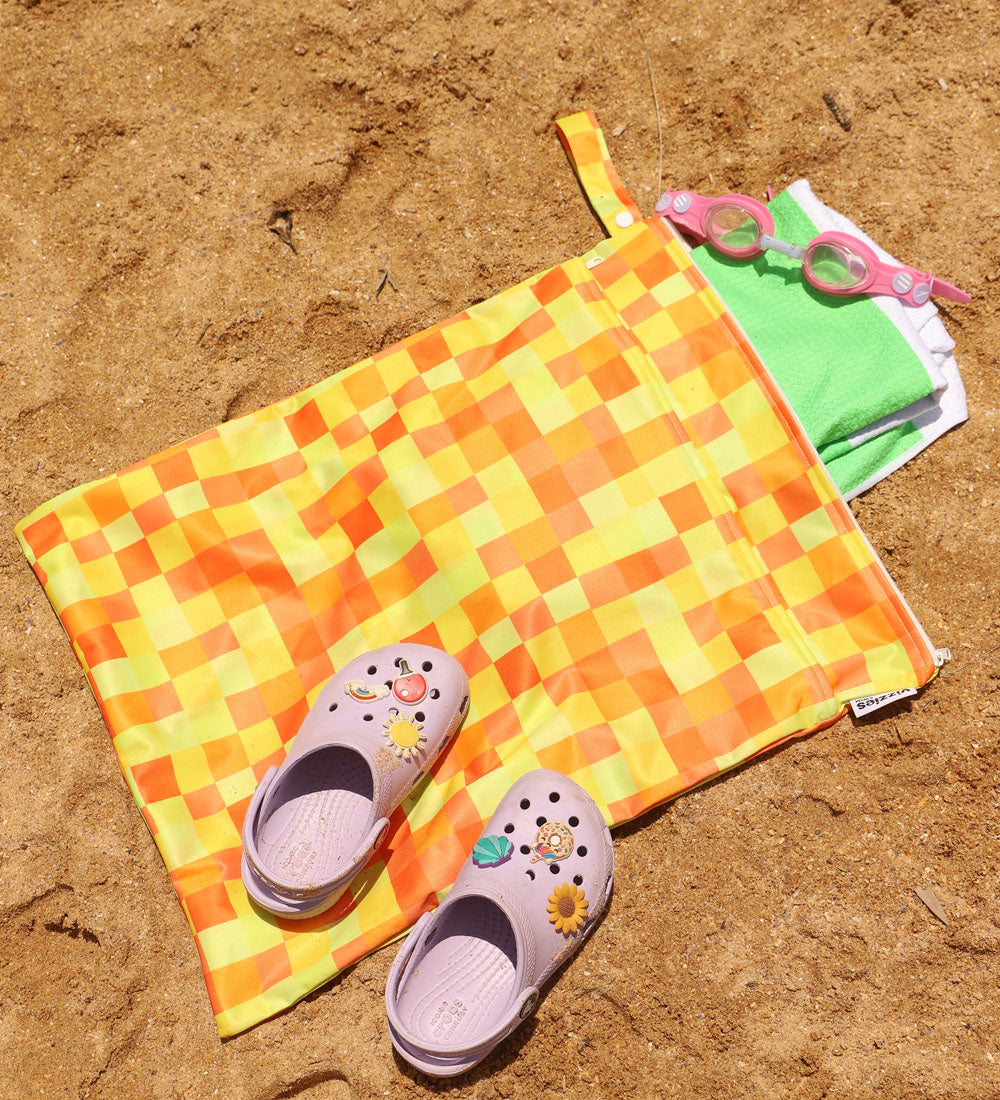 Extra Large Double Pocket Wet Bag - Mosaic