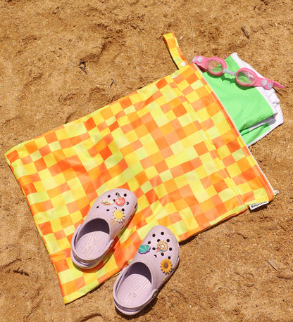 Extra Large Double Pocket Wet Bag - Mosaic