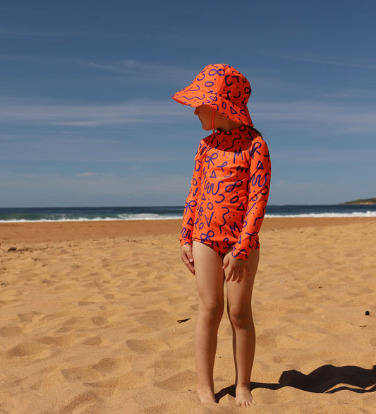 Girls Bikini Bottoms - Squiggle Pop Print