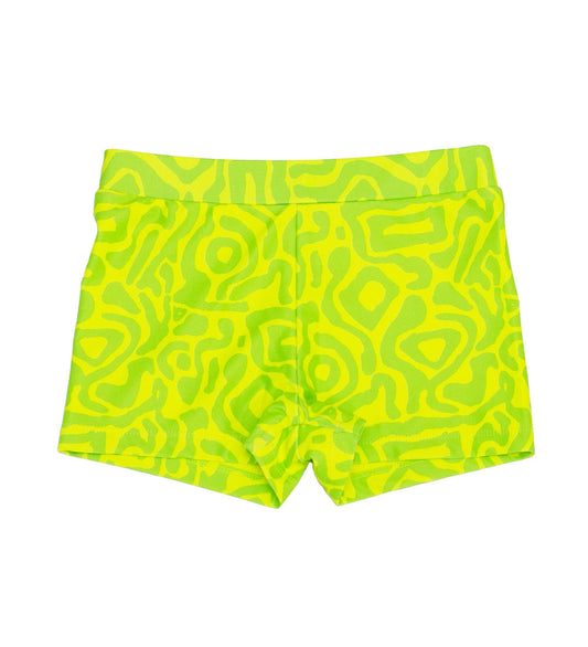 Baby Swim Shorts - Lime Light Print