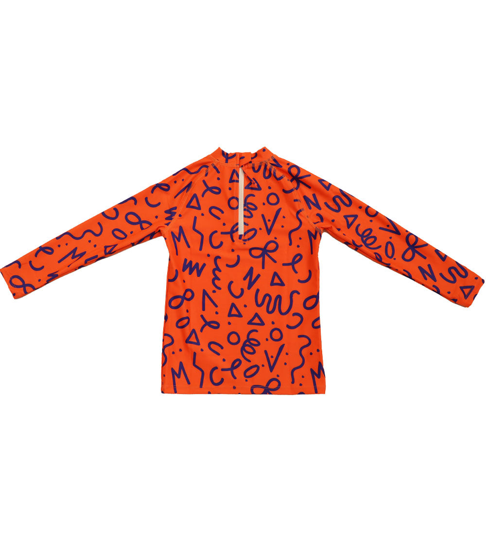 Kids Long Sleeve Rashie - Squiggle Pop Print