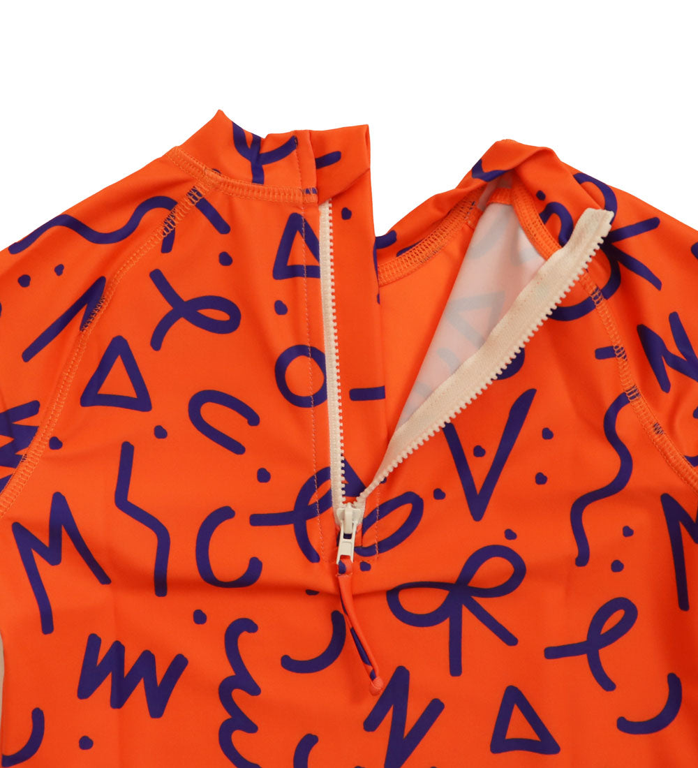 Kids Long Sleeve Rashie - Squiggle Pop Print