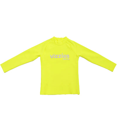 Long Sleeve Rashie - Yellow Zap