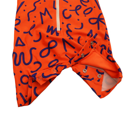 Baby Long Sleeve Swimsuit - Squiggle Pop