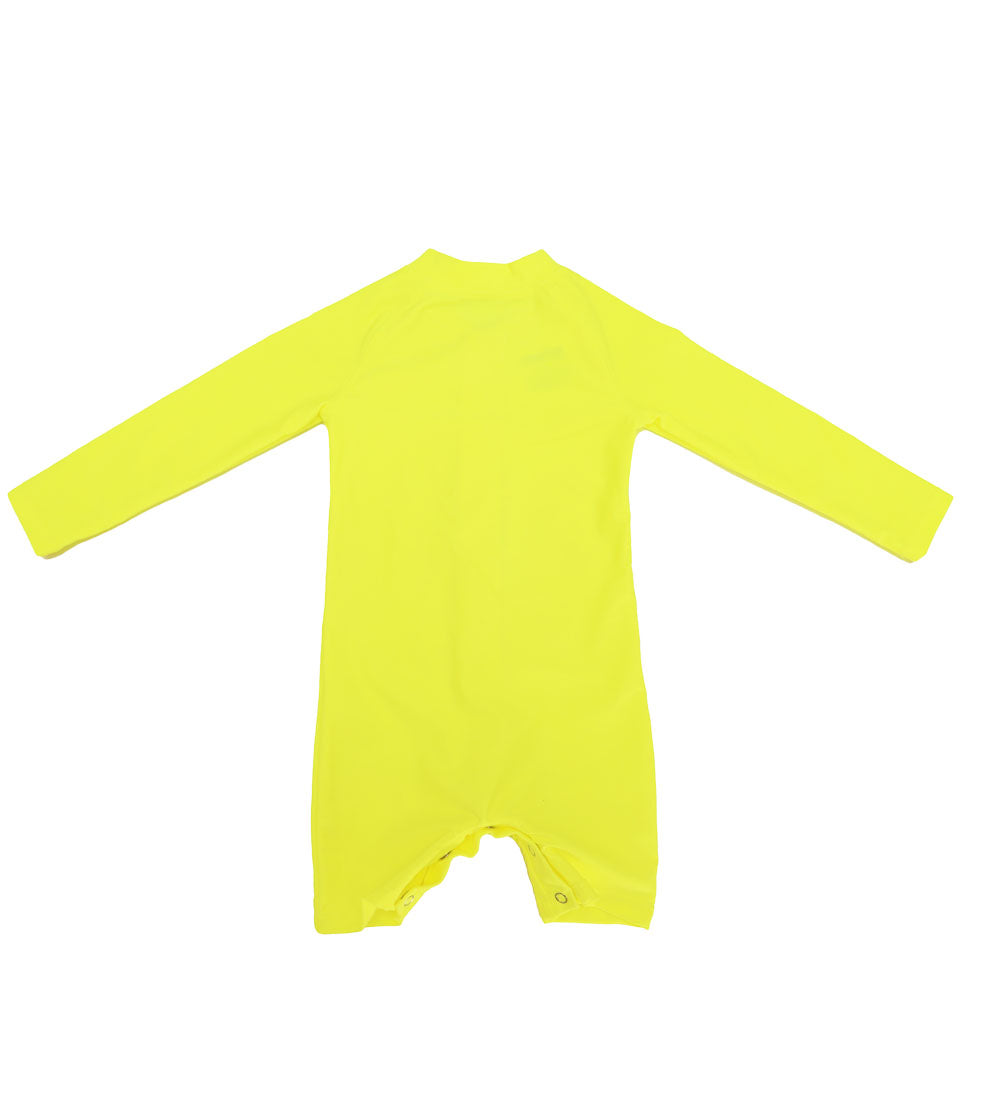 Baby Long Sleeve Swimsuit - Yellow Zap