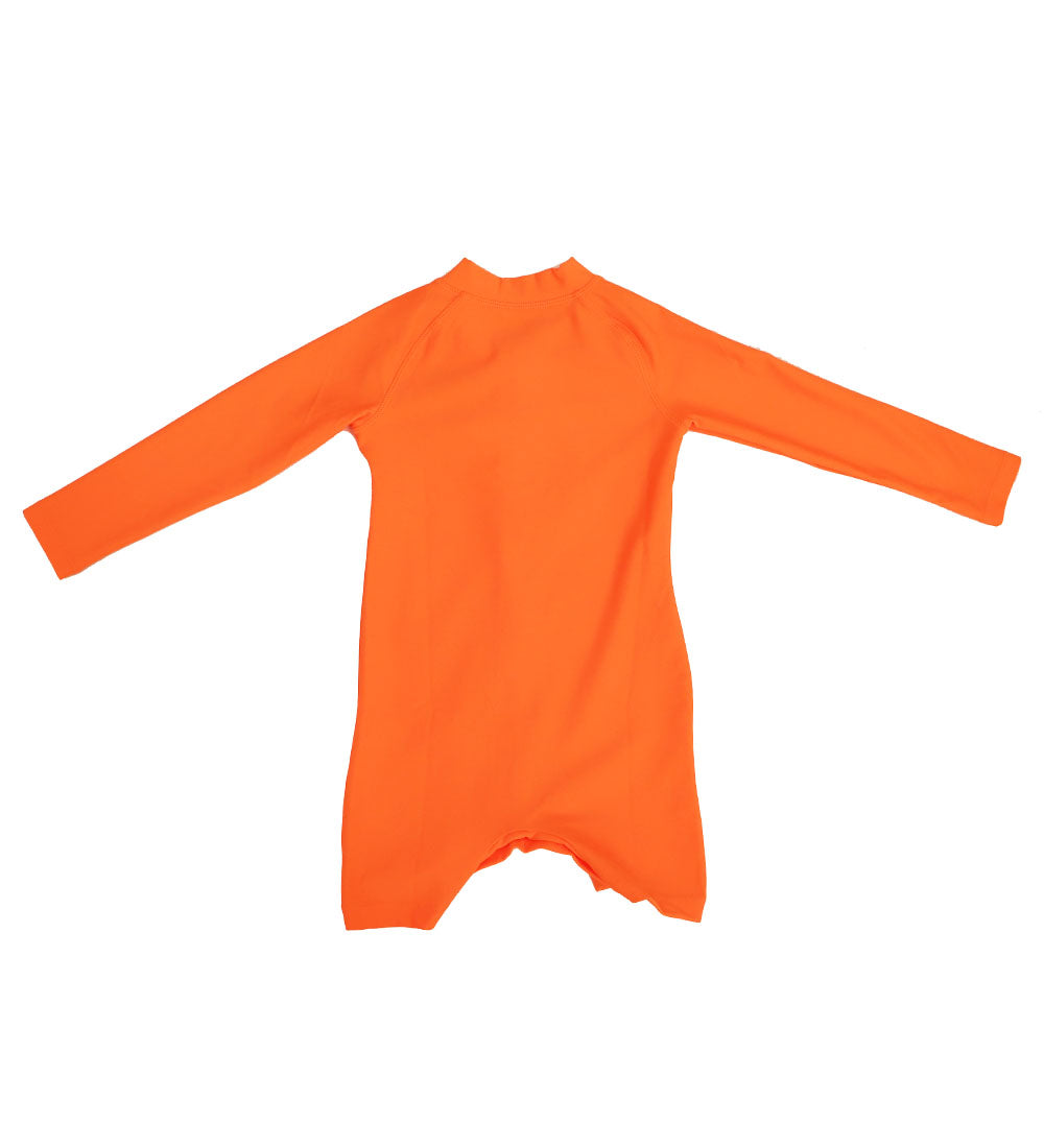 Baby Long Sleeve Swimsuit - Zesty Orange