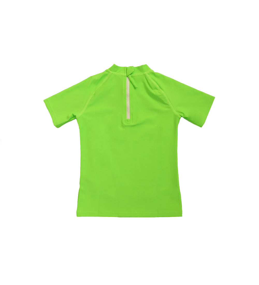 Baby Short Sleeve Rashie - Green Glow