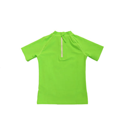 Baby Short Sleeve Rashie - Green Glow