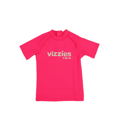 Short Sleeve Rashie - Pink Zing