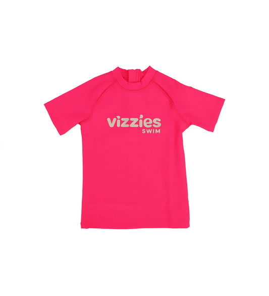 Short Sleeve Rashie - Pink Zing