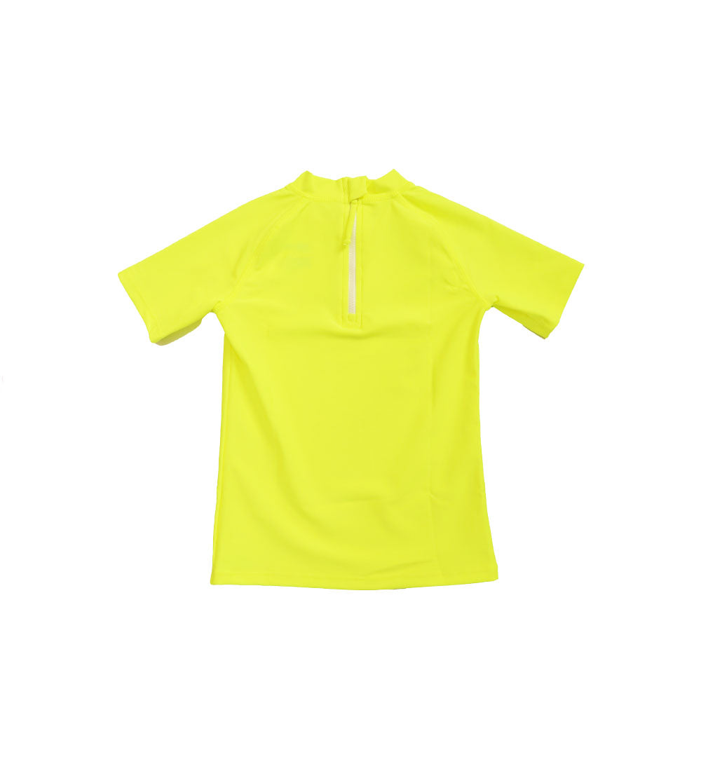 Short Sleeve Rashie - Yellow Zap