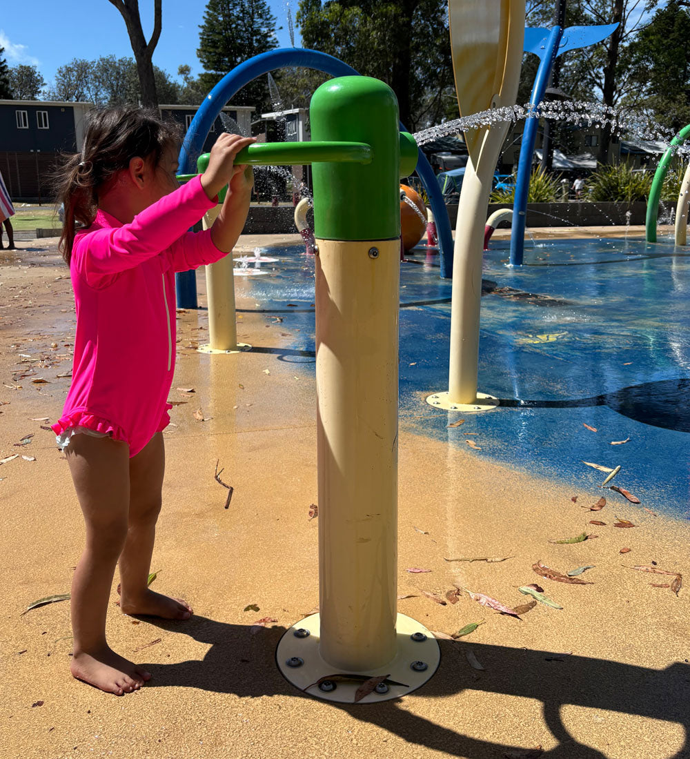 Baby Girls Long Sleeve Swimsuit - Pink Zing