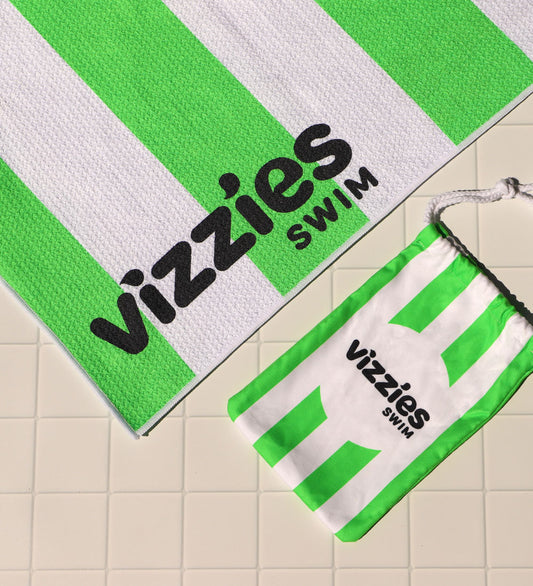 Kids Striped Beach Towel - Slime Pop