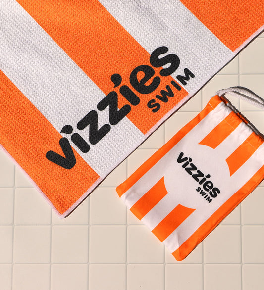 Kids Striped Beach Towel - Lava Lollipop