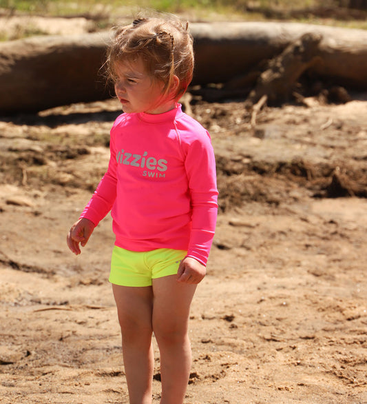 Baby Swim Shorts - Yellow Zap