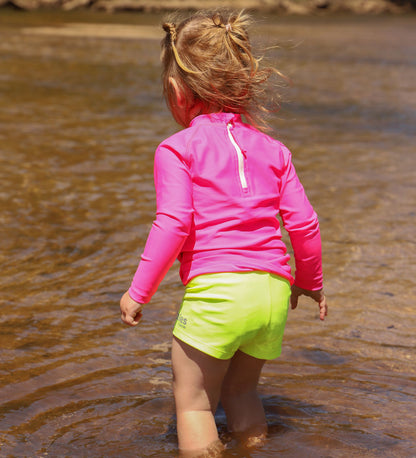 Long Sleeve Rashie - Pink Zing