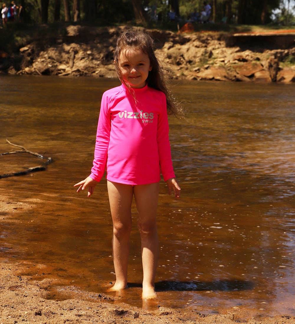 Long Sleeve Rashie - Pink Zing