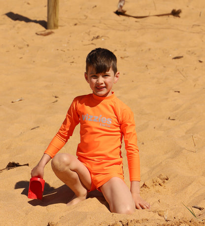 Baby Long Sleeve Rashie - Zesty Orange