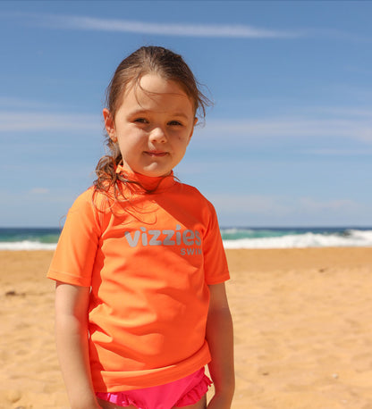 Baby Short Sleeve Rashie - Zesty Orange